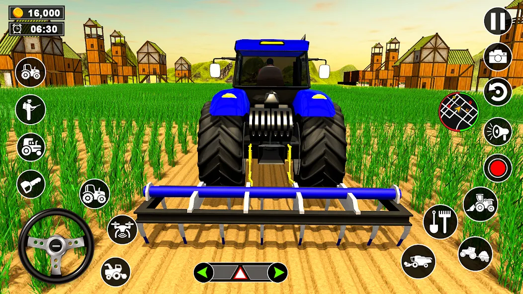Real Tractor Driving Simulator (Реальный симулятор вождения трактора) [МОД Unlocked] APK Android Screenshot 3