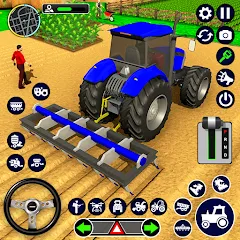 Real Tractor Driving Simulator (Реальный симулятор вождения трактора) [МОД Unlocked] APK Android