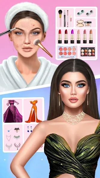 DIY Makeup: Beauty Makeup Game [МОД Mega Pack] APK Android Screenshot 1
