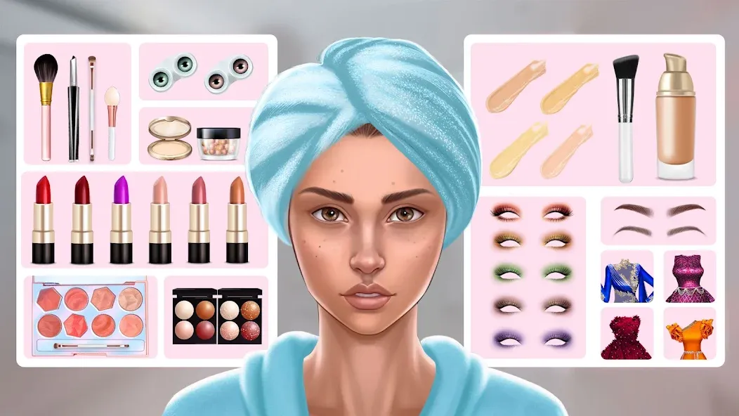 DIY Makeup: Beauty Makeup Game [МОД Mega Pack] APK Android Screenshot 4