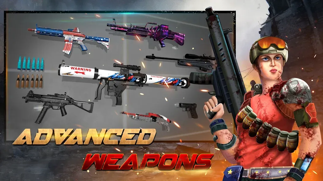 Zombie Hunter - Shooting Game (Зомби Хантер) [МОД Много денег] APK Android Screenshot 3
