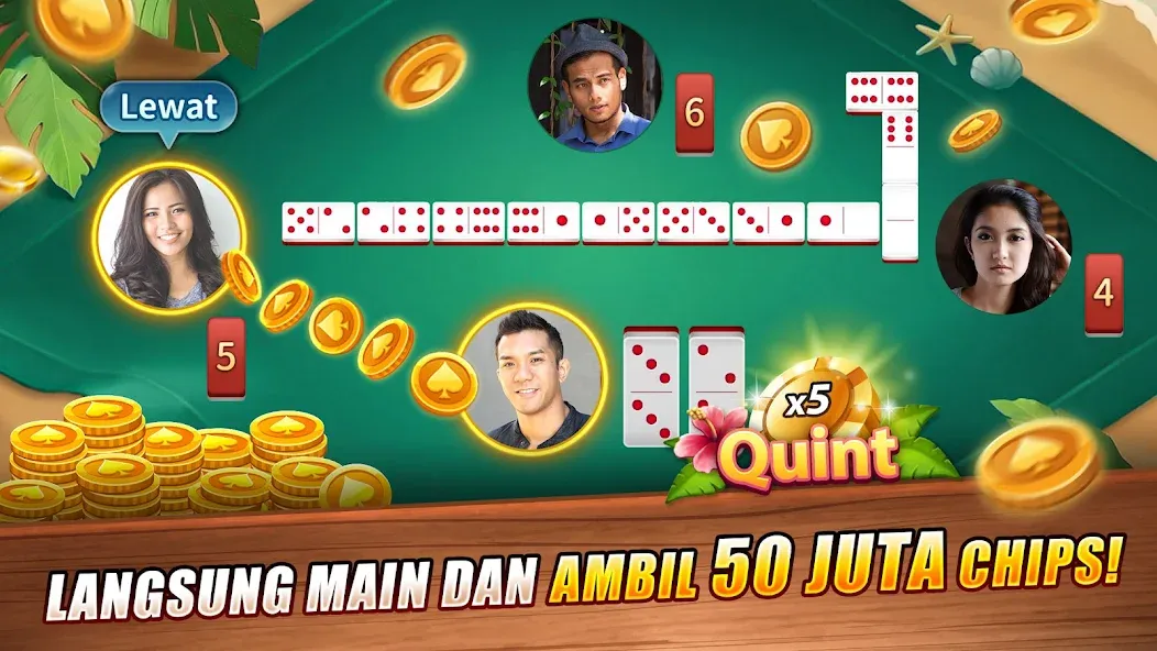 LUXY Domino Gaple QiuQiu Poker (Лукси Домино Гапл Киукиу Покер) [МОД Unlocked] APK Android Screenshot 1