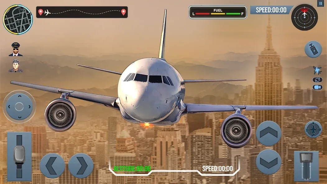 Airplane Simulator Plane Games [МОД Все открыто] APK Android Screenshot 1