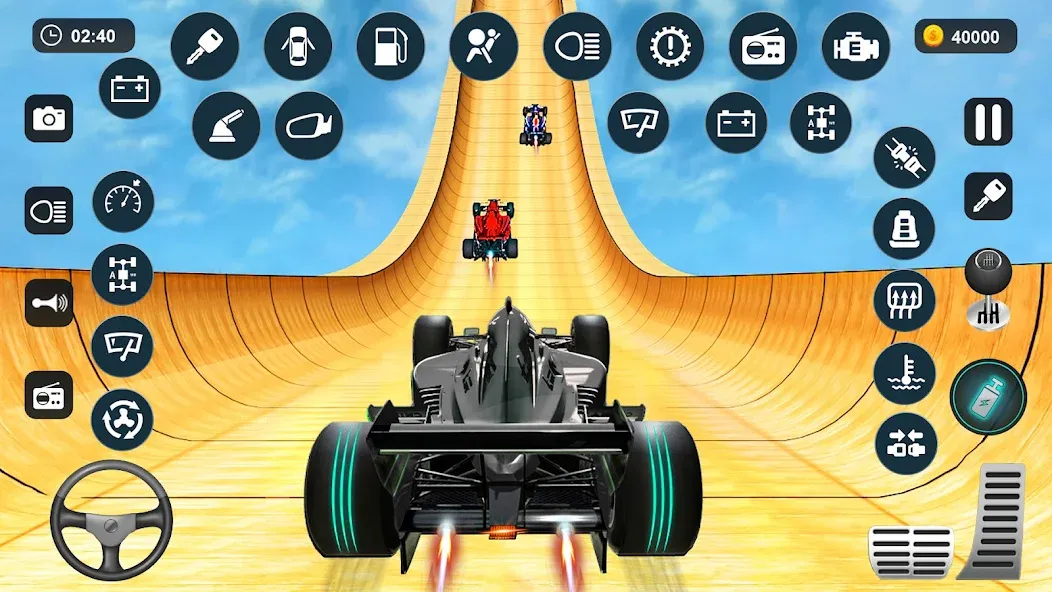 Formula Car Stunt - Car Games (Формула автомобиль трюк) [МОД Mega Pack] APK Android Screenshot 2