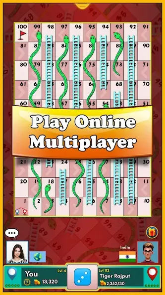 Snakes and Ladders King (Снейкс энд Ладдерс Кинг) [МОД Меню] APK Android Screenshot 1