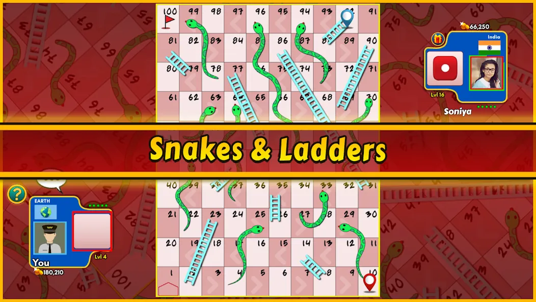 Snakes and Ladders King (Снейкс энд Ладдерс Кинг) [МОД Меню] APK Android Screenshot 3