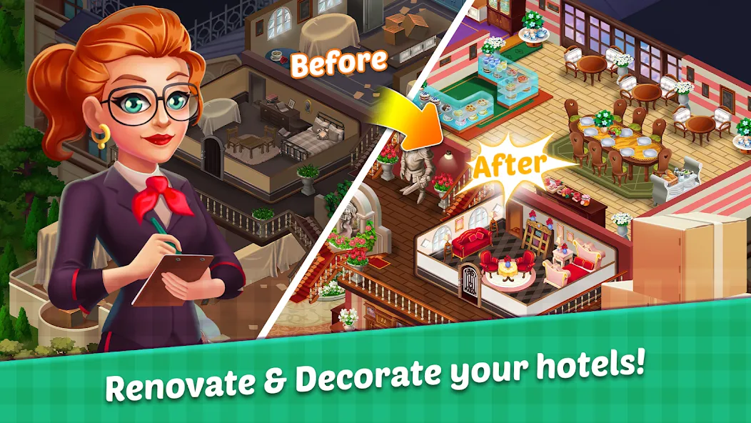 Hotel Madness Grand Hotel (Хотел Маднес Гранд Отель) [МОД Unlocked] APK Android Screenshot 5