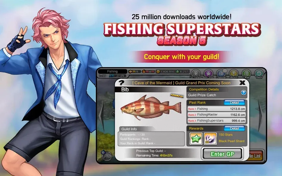 Fishing Superstars (Фишинг Суперзвезды) [МОД Все открыто] APK Android Screenshot 2