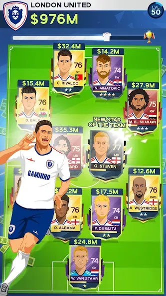 Idle Eleven - Soccer tycoon (Айдл Илевен) [МОД Меню] APK Android Screenshot 5