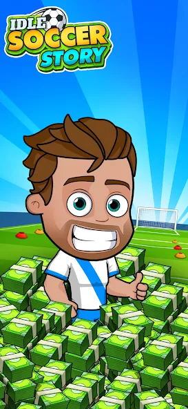 Idle Soccer Story - Tycoon RPG (Айдл Соккер Стори) [МОД Много денег] APK Android Screenshot 1