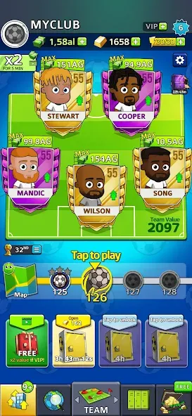 Idle Soccer Story - Tycoon RPG (Айдл Соккер Стори) [МОД Много денег] APK Android Screenshot 2