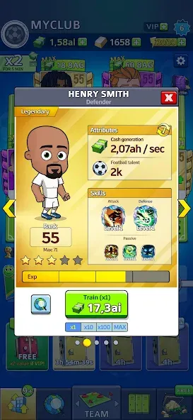 Idle Soccer Story - Tycoon RPG (Айдл Соккер Стори) [МОД Много денег] APK Android Screenshot 4