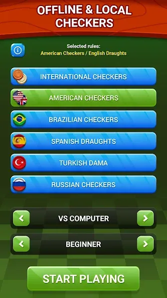 Checkers - Online & Offline [МОД Mega Pack] APK Android Screenshot 4
