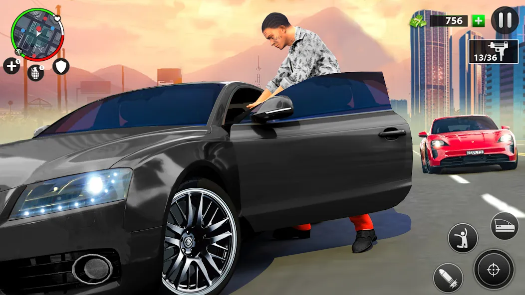 Real Grand Gangster Crime City (Реал Гранд Гангстер Крайм Сити) [МОД Бесконечные монеты] APK Android Screenshot 3