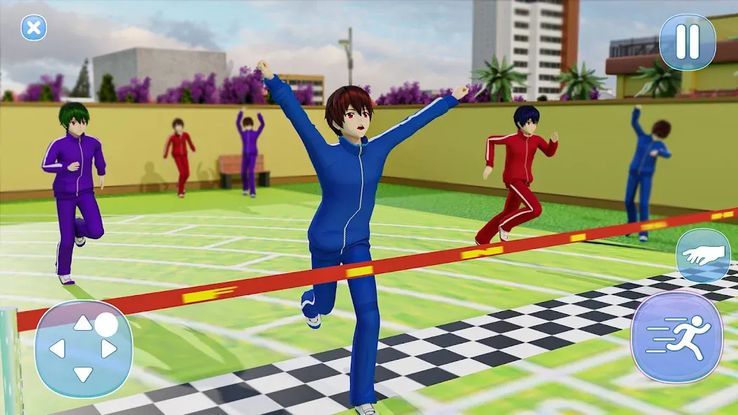 Anime Boy High School Life 3d [МОД Много денег] APK Android Screenshot 3