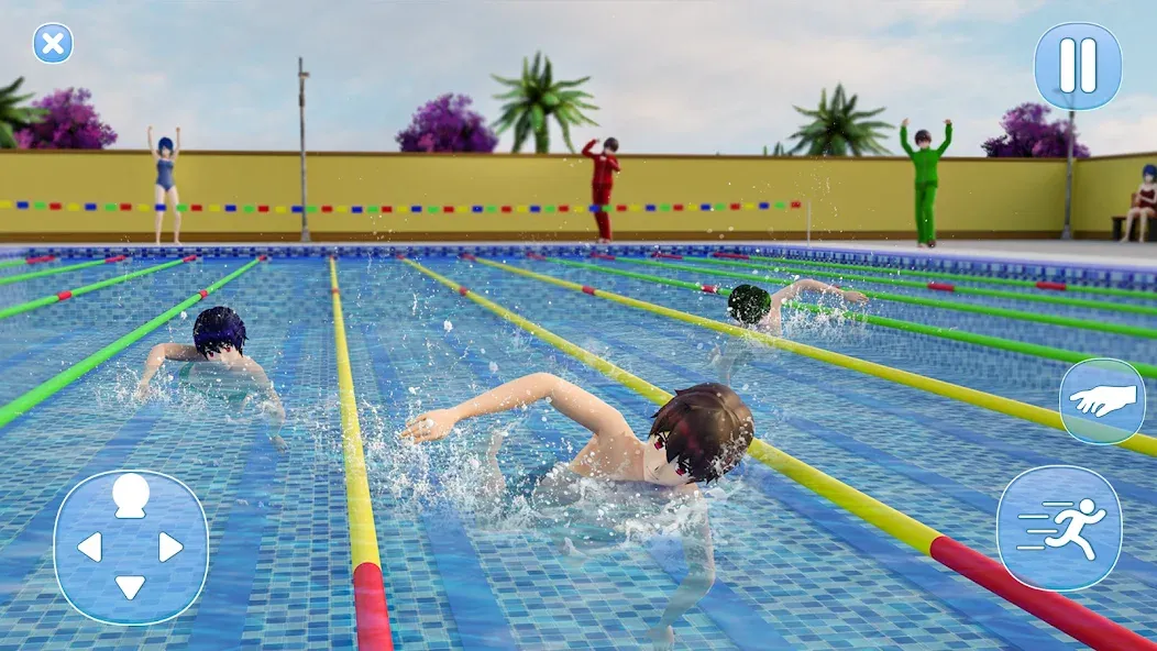 Anime Boy High School Life 3d [МОД Много денег] APK Android Screenshot 5