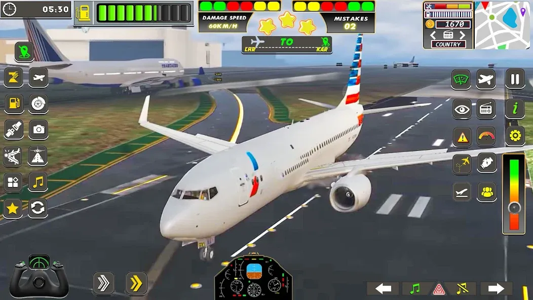 Real Flight Sim Airplane Games (Реал Флайт Сим Авиасимуляторы игры на самолеты) [МОД Все открыто] APK Android Screenshot 1