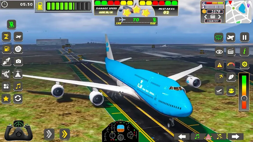Real Flight Sim Airplane Games (Реал Флайт Сим Авиасимуляторы игры на самолеты) [МОД Все открыто] APK Android Screenshot 2