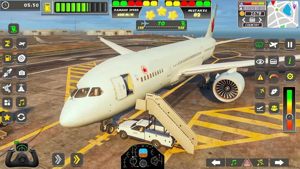 Real Flight Sim Airplane Games (Реал Флайт Сим Авиасимуляторы игры на самолеты) [МОД Все открыто] APK Android Screenshot 3