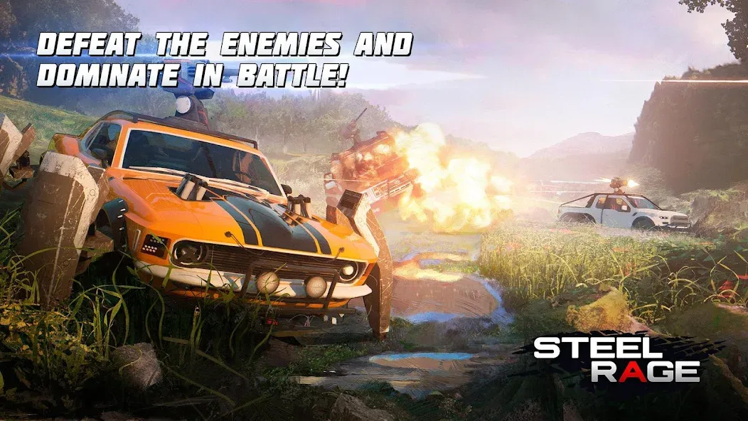 Steel Rage: Mech Cars PvP War (Стил Рейдж) [МОД Много денег] APK Android Screenshot 2