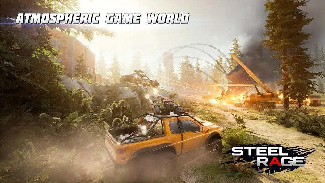 Steel Rage: Mech Cars PvP War (Стил Рейдж) [МОД Много денег] APK Android Screenshot 3