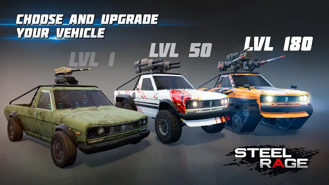 Steel Rage: Mech Cars PvP War (Стил Рейдж) [МОД Много денег] APK Android Screenshot 4