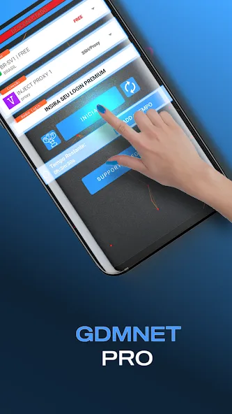 GDMNET Pro - Client VPN - SSH (ГДМНЕТ Про) [МОД Premium] APK Android Screenshot 1