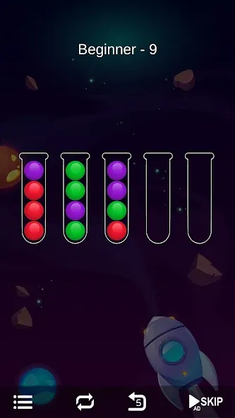 Ball Sort - Bubble Sort Puzzle (Болл Сорт) [МОД Бесконечные монеты] APK Android Screenshot 3