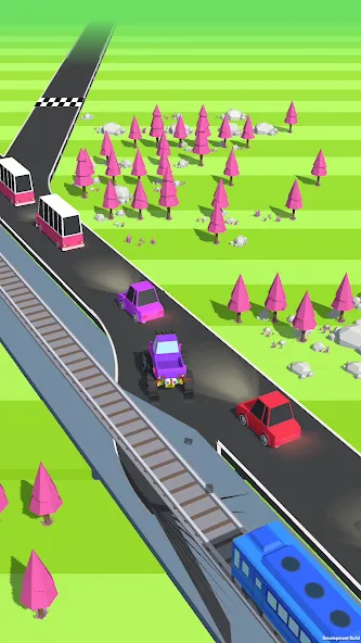 Traffic Run!: Driving Game [МОД Бесконечные монеты] APK Android Screenshot 2
