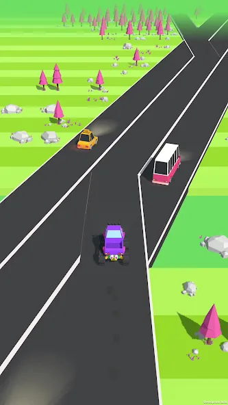 Traffic Run!: Driving Game [МОД Бесконечные монеты] APK Android Screenshot 3