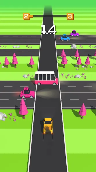 Traffic Run!: Driving Game [МОД Бесконечные монеты] APK Android Screenshot 4