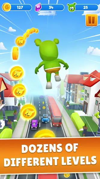 Gummy Bear Run: Running Games (Гамми Бер Ран) [МОД Unlocked] APK Android Screenshot 1