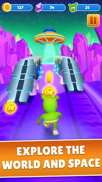 Gummy Bear Run: Running Games (Гамми Бер Ран) [МОД Unlocked] APK Android Screenshot 3