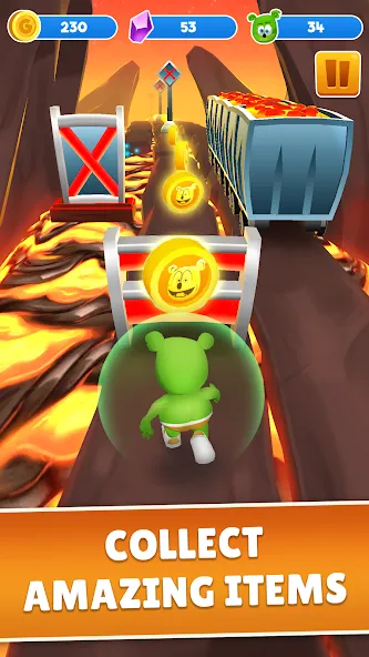 Gummy Bear Run: Running Games (Гамми Бер Ран) [МОД Unlocked] APK Android Screenshot 4