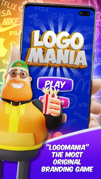 Logomania - Logo Quiz Original (Логомания 1) [МОД Бесконечные монеты] APK Android Screenshot 1