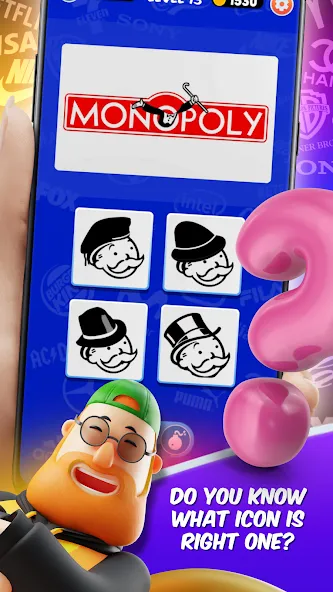 Logomania - Logo Quiz Original (Логомания 1) [МОД Бесконечные монеты] APK Android Screenshot 2