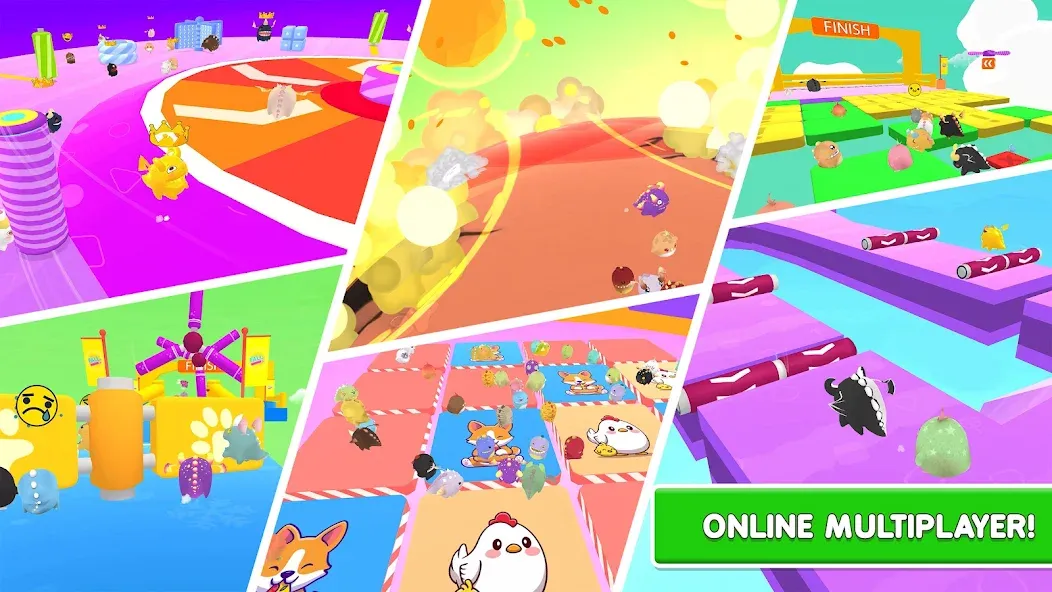 Fall.io - Race of Dino [МОД Бесконечные монеты] APK Android Screenshot 1