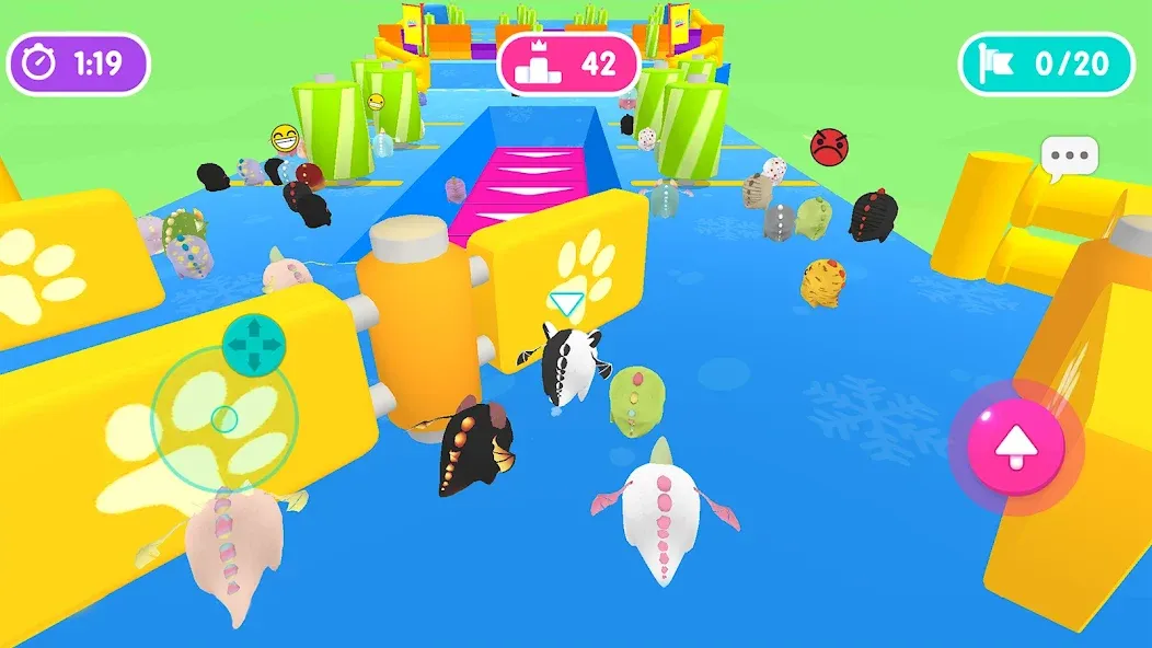 Fall.io - Race of Dino [МОД Бесконечные монеты] APK Android Screenshot 5