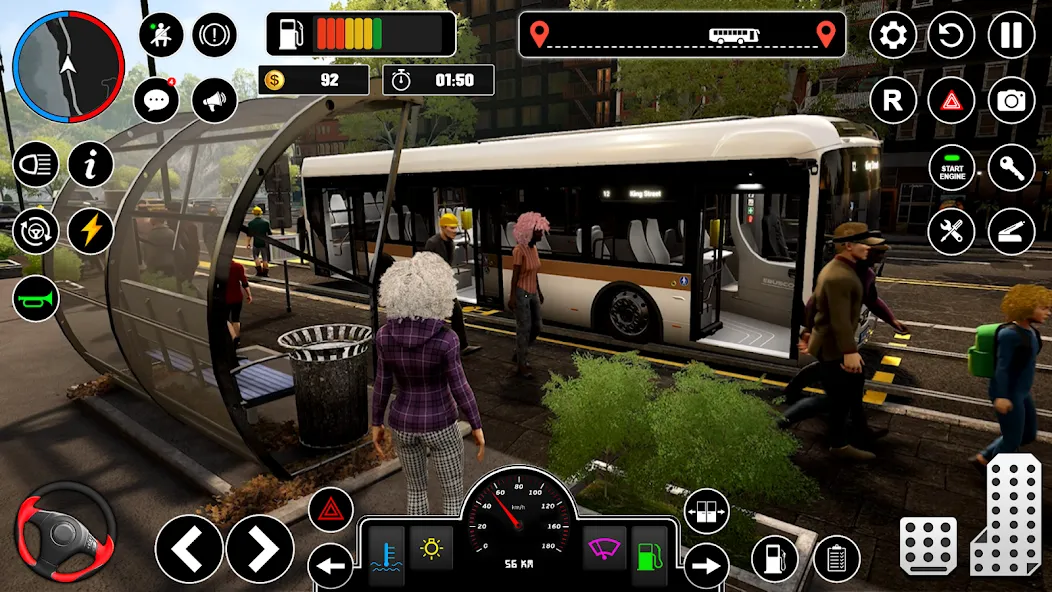 Bus Simulator : 3D Bus Games (Бас Драйвинг Симулятор ПВП Игра) [МОД Unlocked] APK Android Screenshot 3