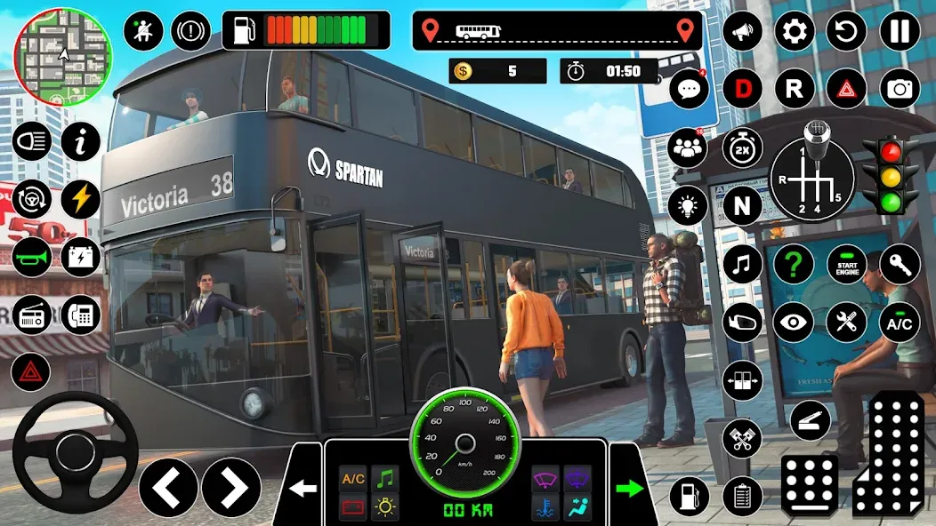 Bus Simulator : 3D Bus Games (Бас Драйвинг Симулятор ПВП Игра) [МОД Unlocked] APK Android Screenshot 5