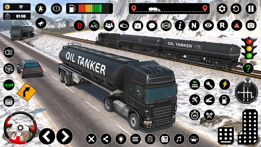 Oil Truck Games: Driving Games [МОД Premium] APK Android Screenshot 3