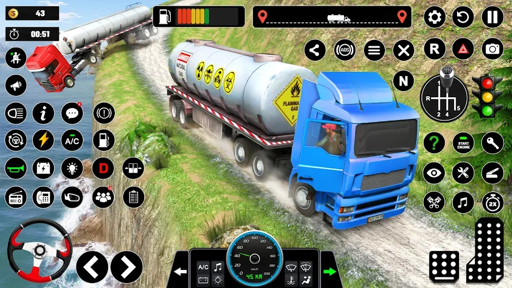 Oil Truck Games: Driving Games [МОД Premium] APK Android Screenshot 5