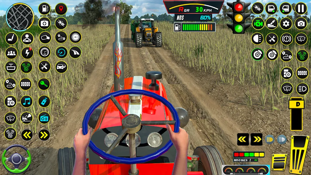 Farming Tractor Game Simulator (Фарминг Трактор Игра Симулятор) [МОД Бесконечные монеты] APK Android Screenshot 1