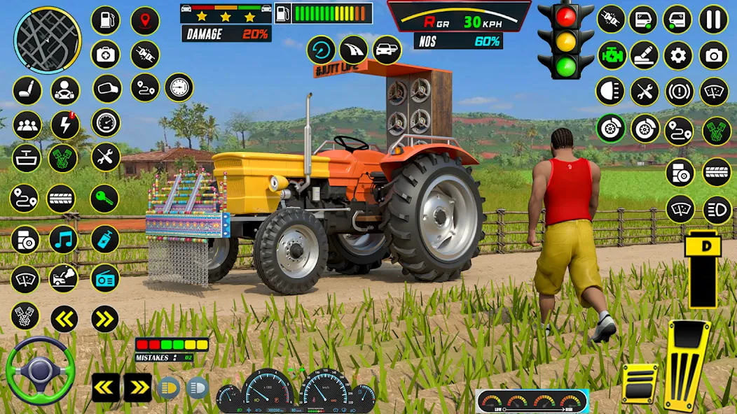 Farming Tractor Game Simulator (Фарминг Трактор Игра Симулятор) [МОД Бесконечные монеты] APK Android Screenshot 2