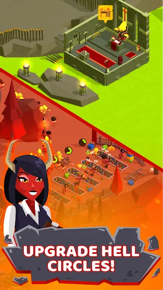 Hell: Idle Evil Tycoon Sim (Хелл) [МОД Все открыто] APK Android Screenshot 2