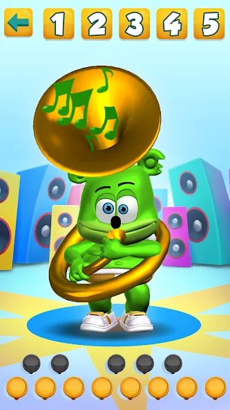 Talking Gummy Bear Kids Games [МОД Бесконечные монеты] APK Android Screenshot 4
