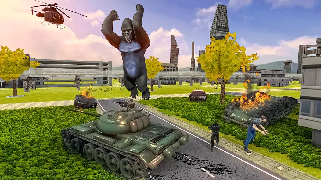 Gorilla Smash City Escape Jail [МОД Premium] APK Android Screenshot 1