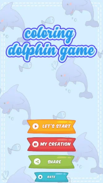 dolphin coloring game (дельфин раскраска игра) [МОД Много денег] APK Android Screenshot 5