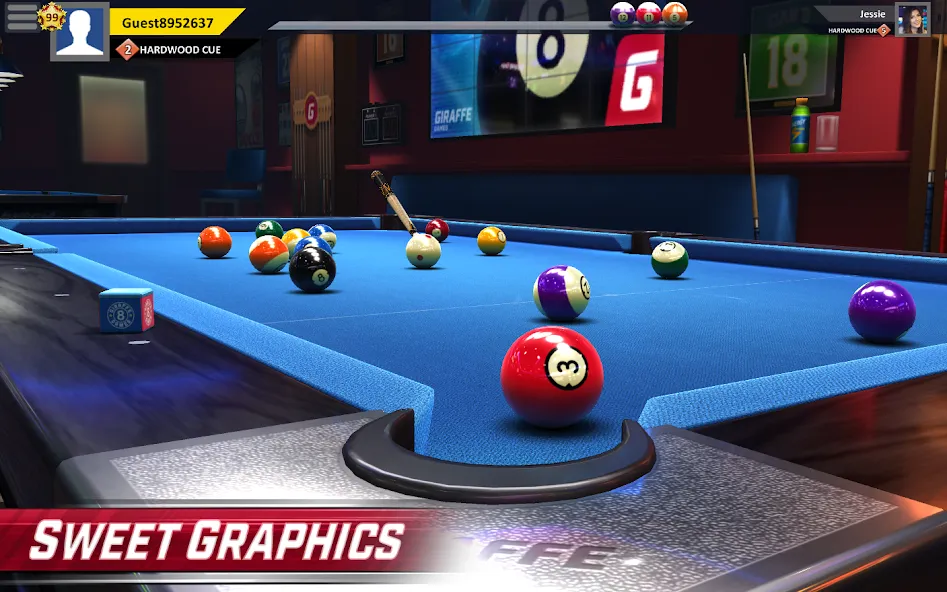 Pool Stars - 3D Online Multipl (Пул Старс) [МОД Бесконечные монеты] APK Android Screenshot 1
