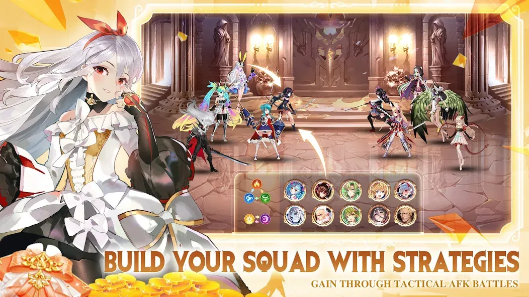 Girls' Connect: Idle RPG [МОД Все открыто] APK Android Screenshot 3